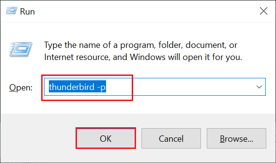 go to run window