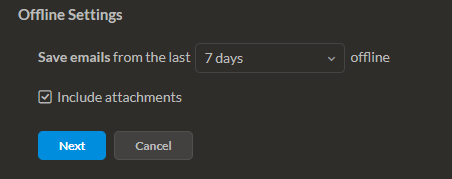 Offline Access Zoho Mail with Attachments