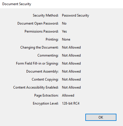 save the pdf and check properties