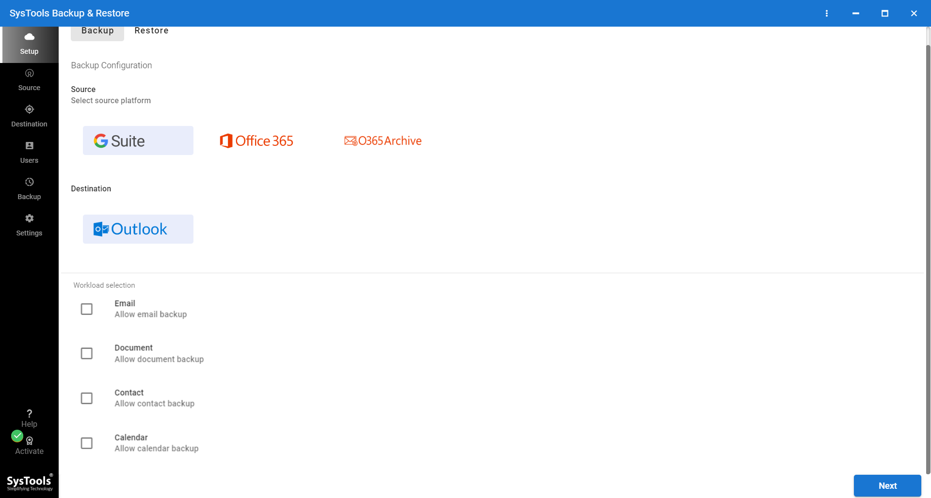 backup & restore Product
