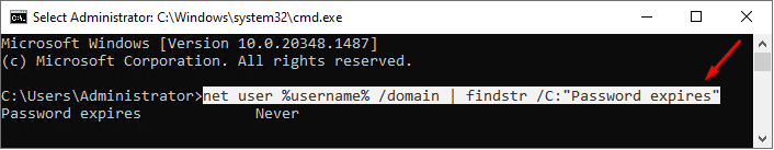 active directory password expiration date command line