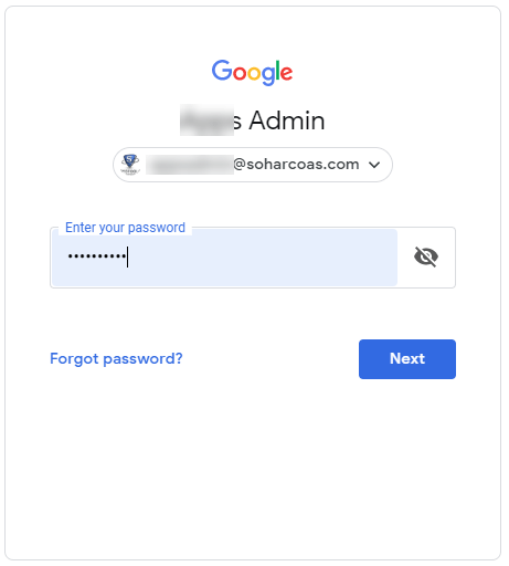 Google Cloud Console login