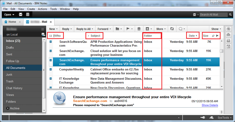 All Documents in Lotus Notes