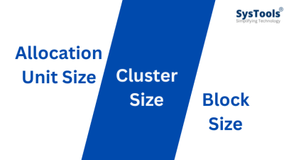 allocation unit size vs cluster size vs block size