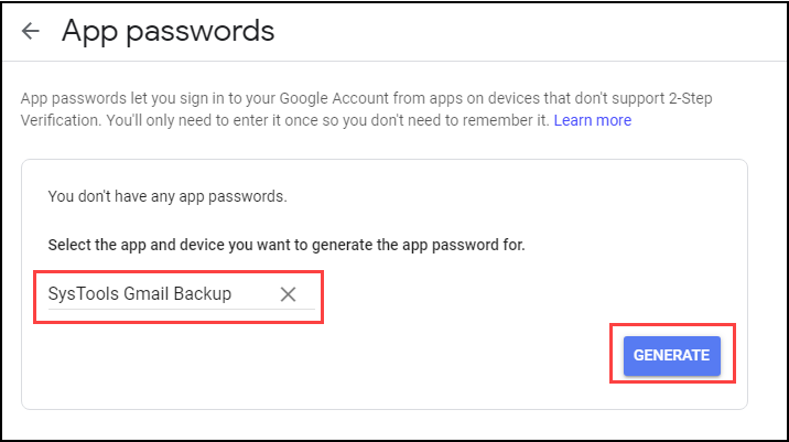 IMAP Enable