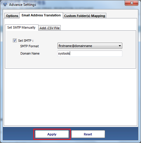 apply changes