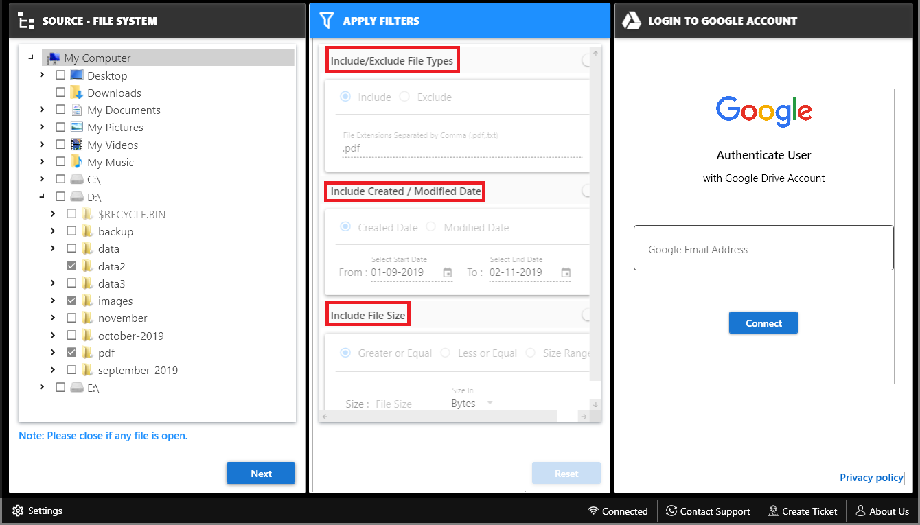 Transfer Files from PC to Cloud