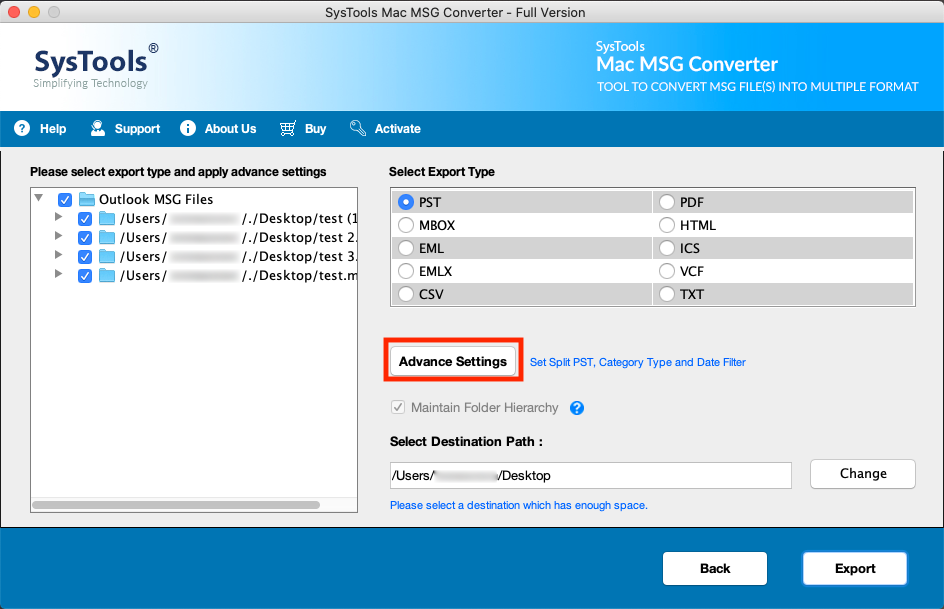 combine MSG files to PST