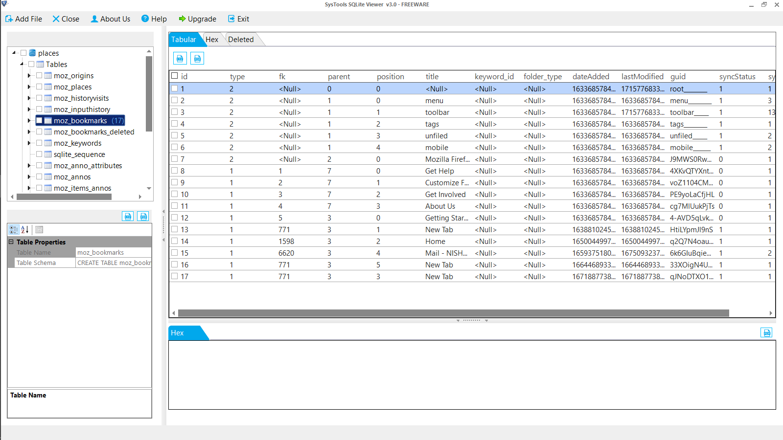 Moz Bookmarks
