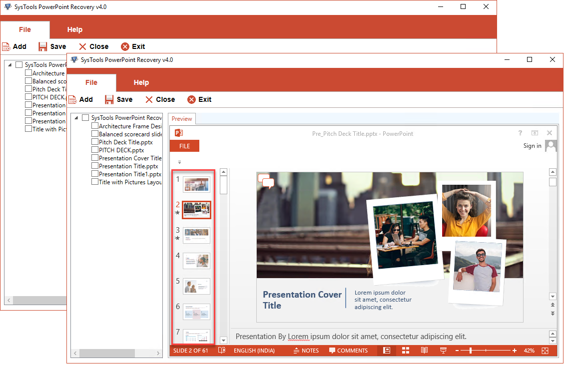 Multiple Recover PowerPoint Files