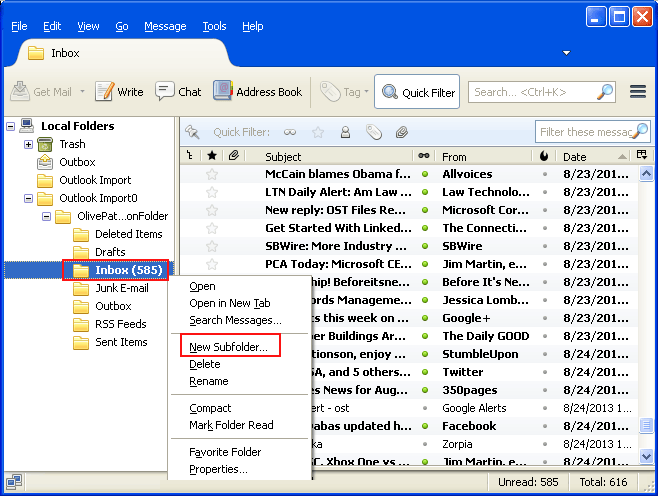 create new folder
