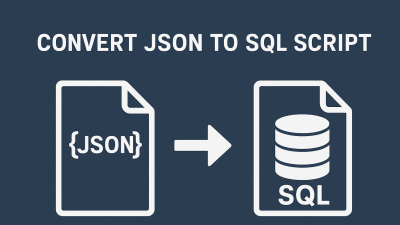 convert json to sql script