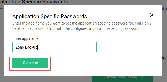 generate app password
