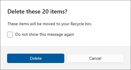 click on Delete