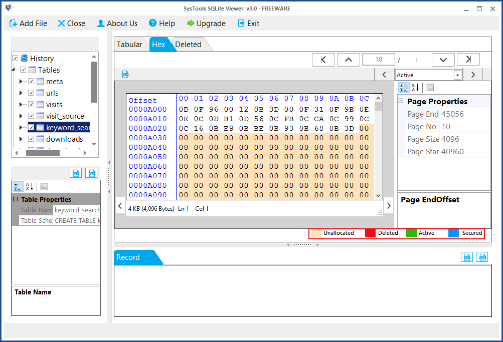 View SQLite File