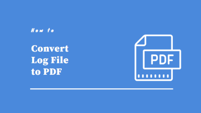 convert log to pdf