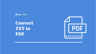 convert txt to pdf