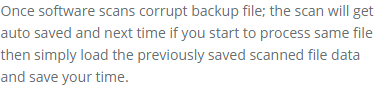 scan corrupt backup file