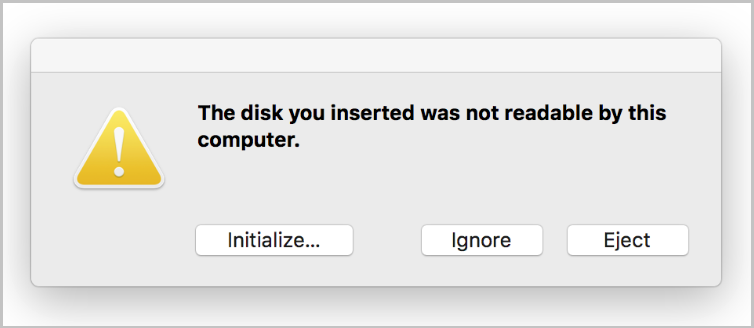 hard drive not reading windows