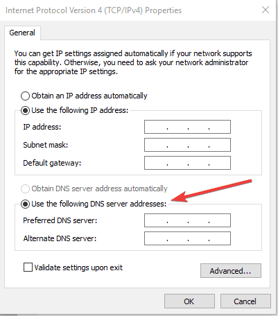 Internet Protocol TCP/IPv4