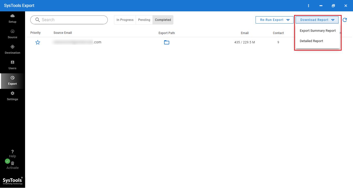 Export Reports
