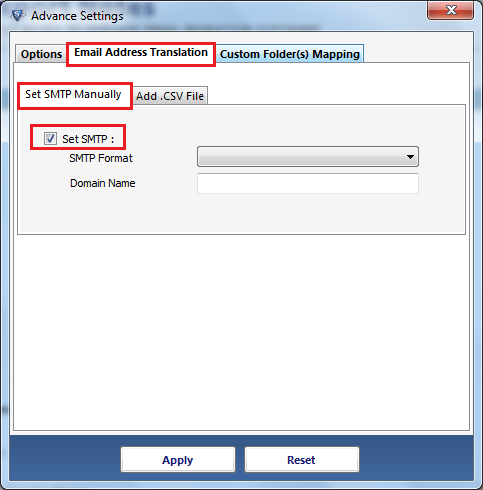 SMTP format