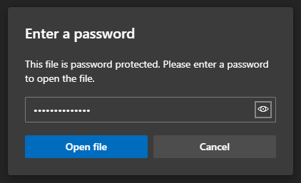 encrypted pdf file