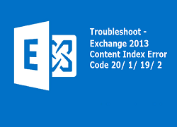 Exchange 2013 Content Index Error Code