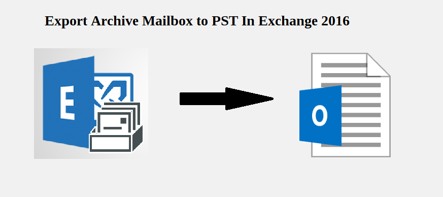 export archive mailbox to pst exchange 2016