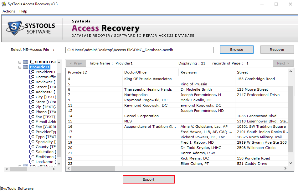comment reparer un fichier access