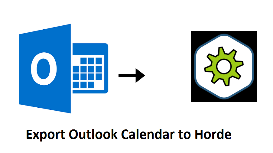 Export Outlook Calendar to Horde