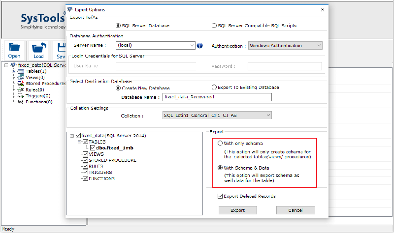 Select Schema