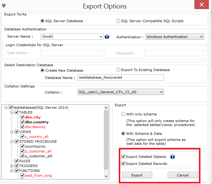 Gelöschte Datensätze in SQL Server wiederherstellen
