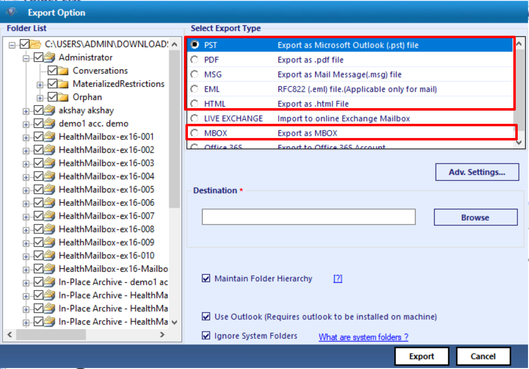 different file formats