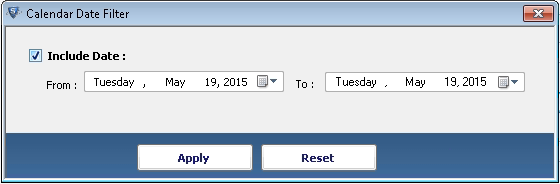 Calendar Filters