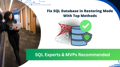how to fix sql database stuck in restoring mode