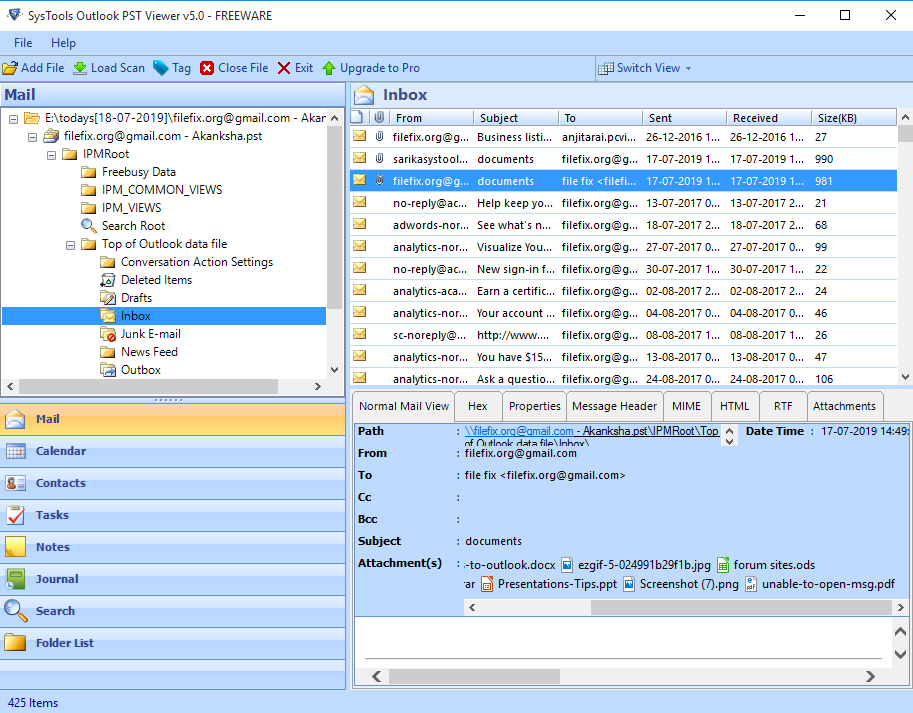 Abrir Archivo PST sin Outlook