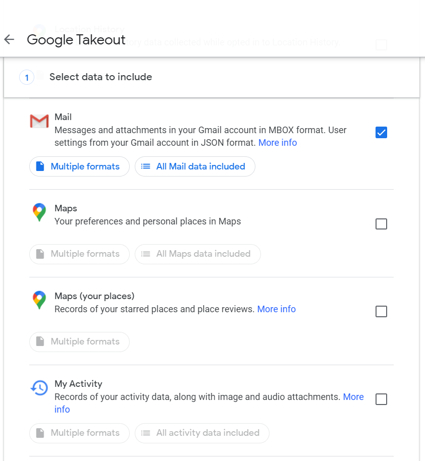 convert Google Takeout to PST