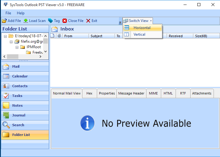 Abrir Archivo PST sin Outlook en dos modos