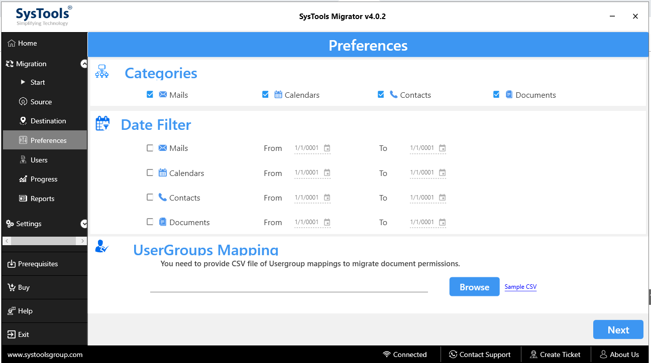 Strumento di migrazione da Google Apps a Office 365