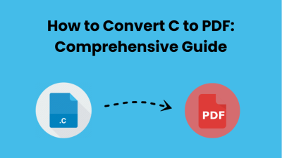 convert C to PDF