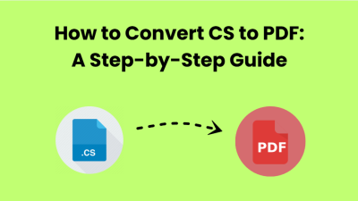 Convert CS to PDF