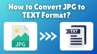 Convert JPG to TEXT Format