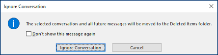 Ignore Conversation Feature