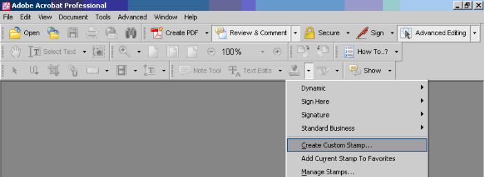 Tap on create custom stamp