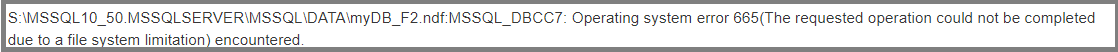 DBCC CHECKDB Job failed In SQL Server