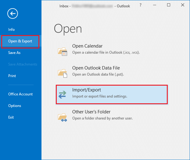 Import PST In Outlook