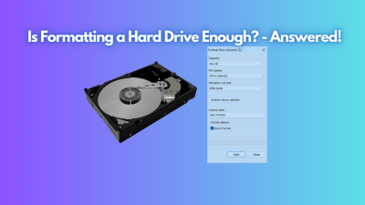 Is formatting a Hard Drive enough