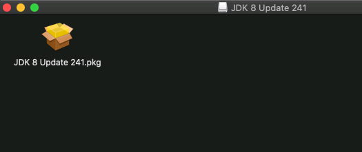 JDK 8 Update 241.pkg install