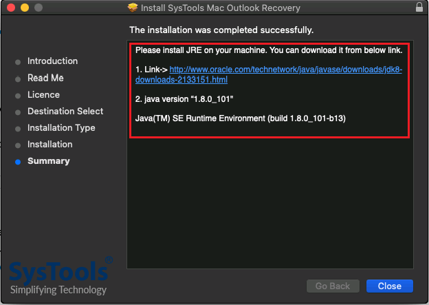 install jdk 8 alert box